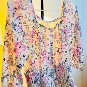 Blouse, Women blouse,Floral design